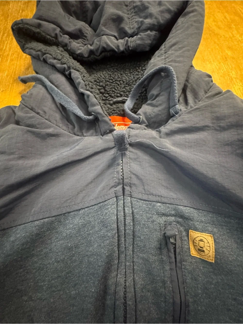 Coleman Men's Dark Blue Hooded Zip Jacket
